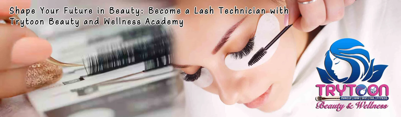 Professional eyelash extension training session at Trytoon Academy, Bhubaneswar