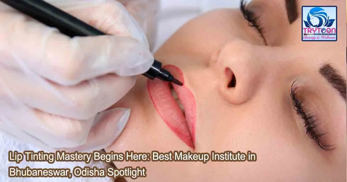 Best Makeup Institute in Bhubaneswar - Trytoon Beauty Academy Students Practical Session