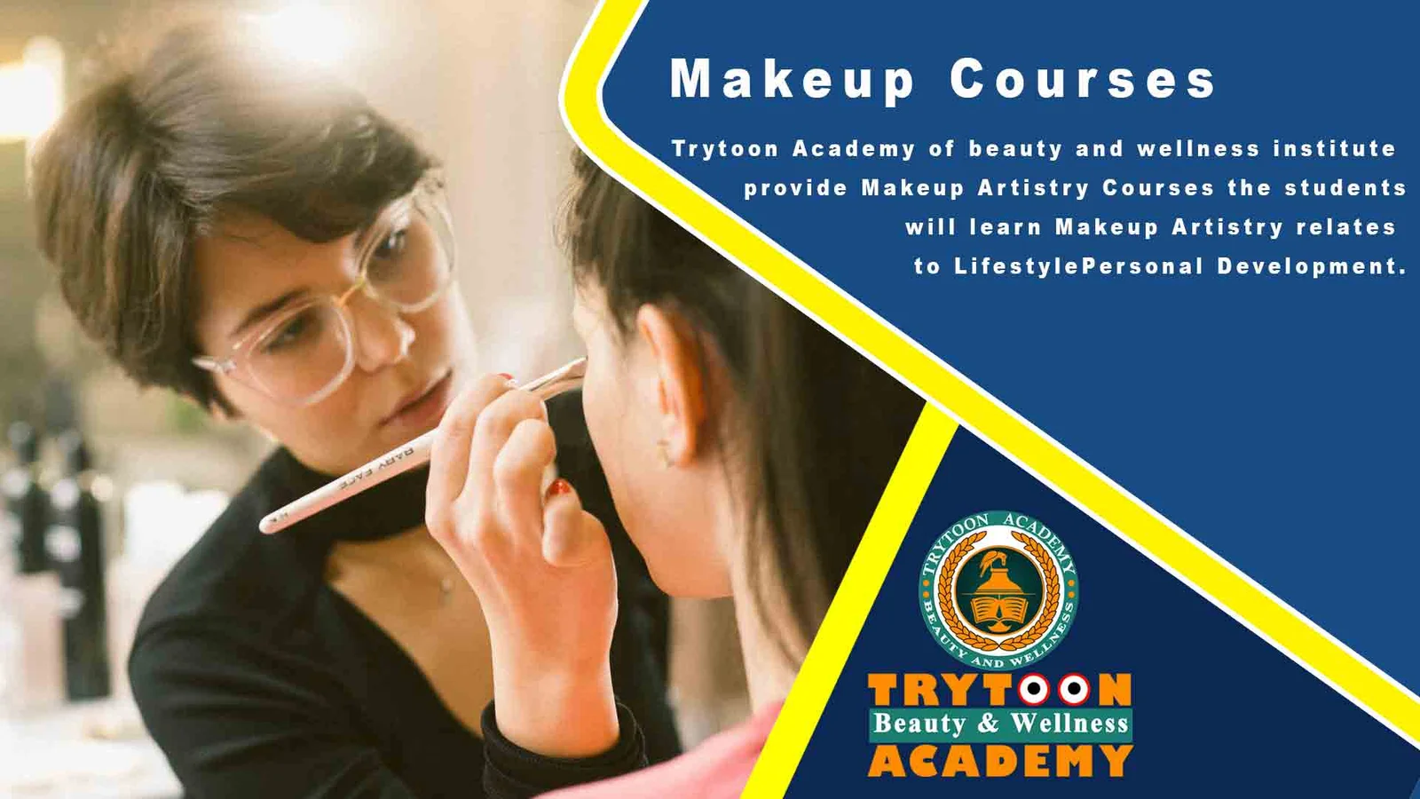 Makeup course practical training session at Trytoon Beauty and Wellness Academy, Bhubaneswar