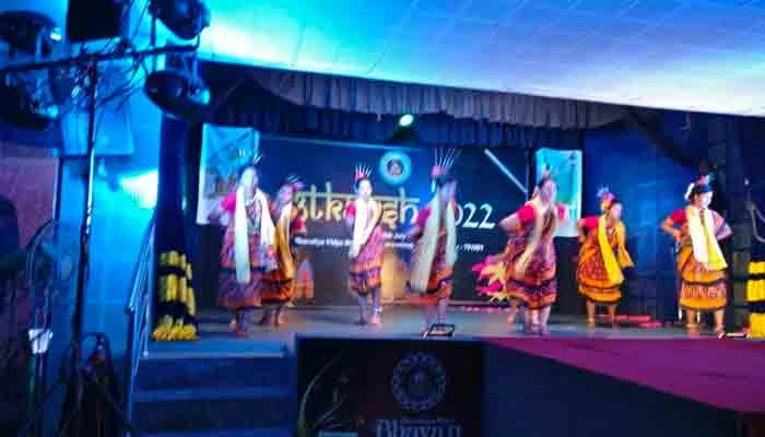 Students performing vibrant traditional dance at Trytoon Beauty and Wellness Academy cultural fest, Bhubaneswar