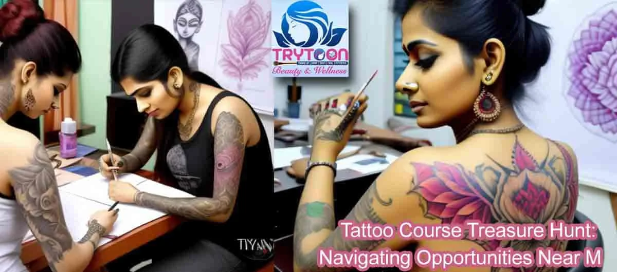 Professional tattoo training session at Trytoon Beauty and Wellness Academy, Bhubaneswar