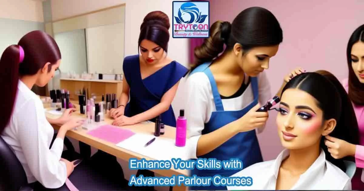 Advanced beauty parlour training session at Trytoon Beauty and Wellness Academy, Bhubaneswar