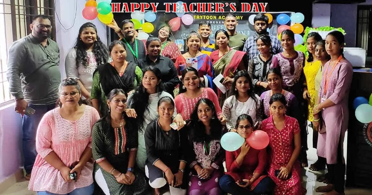 Teachers Day celebration at Trytoon Beauty and Wellness Academy Bhubaneswar