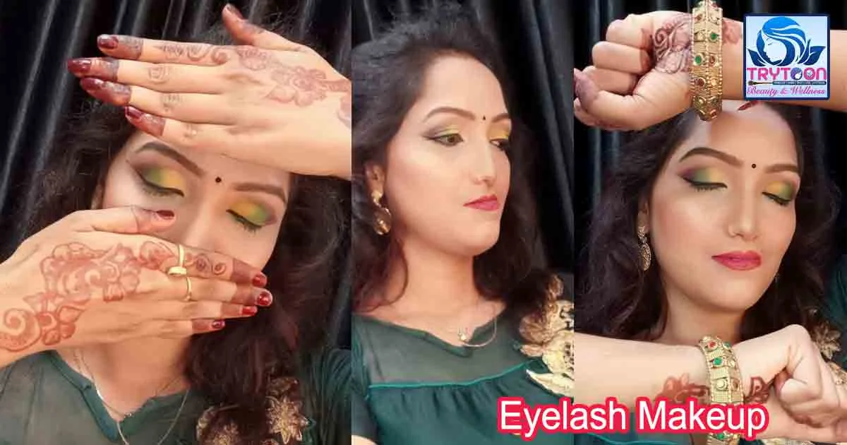 Eyelash makeup training session at Trytoon Beauty and Wellness Academy, Bhubaneswar