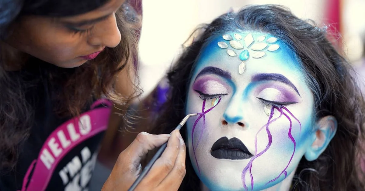 Advanced makeup training session at Trytoon Beauty and Wellness Academy, Bhubaneswar